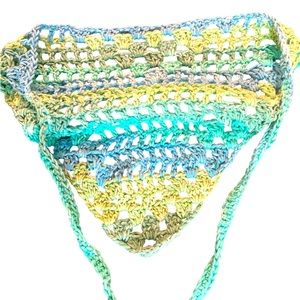 Handcrafted Handkerchief Crochet Head Scarf
